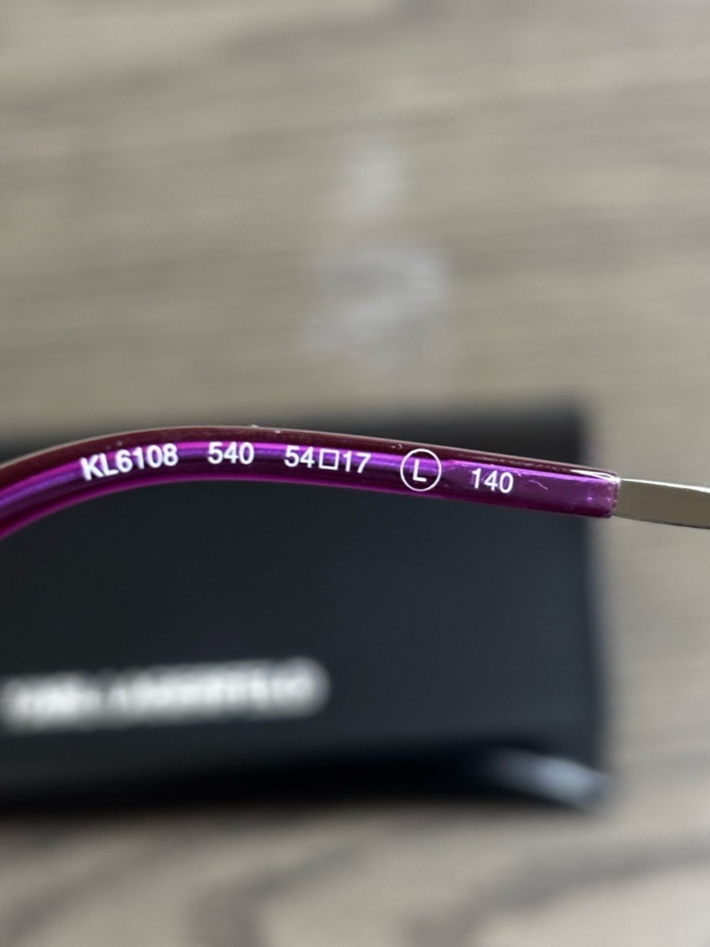 Karl Lagerfeld KL6108 540 Cyclamen Violet Eyeglasses Frames 54-17-140 Case NEW - Picture 9 of 9